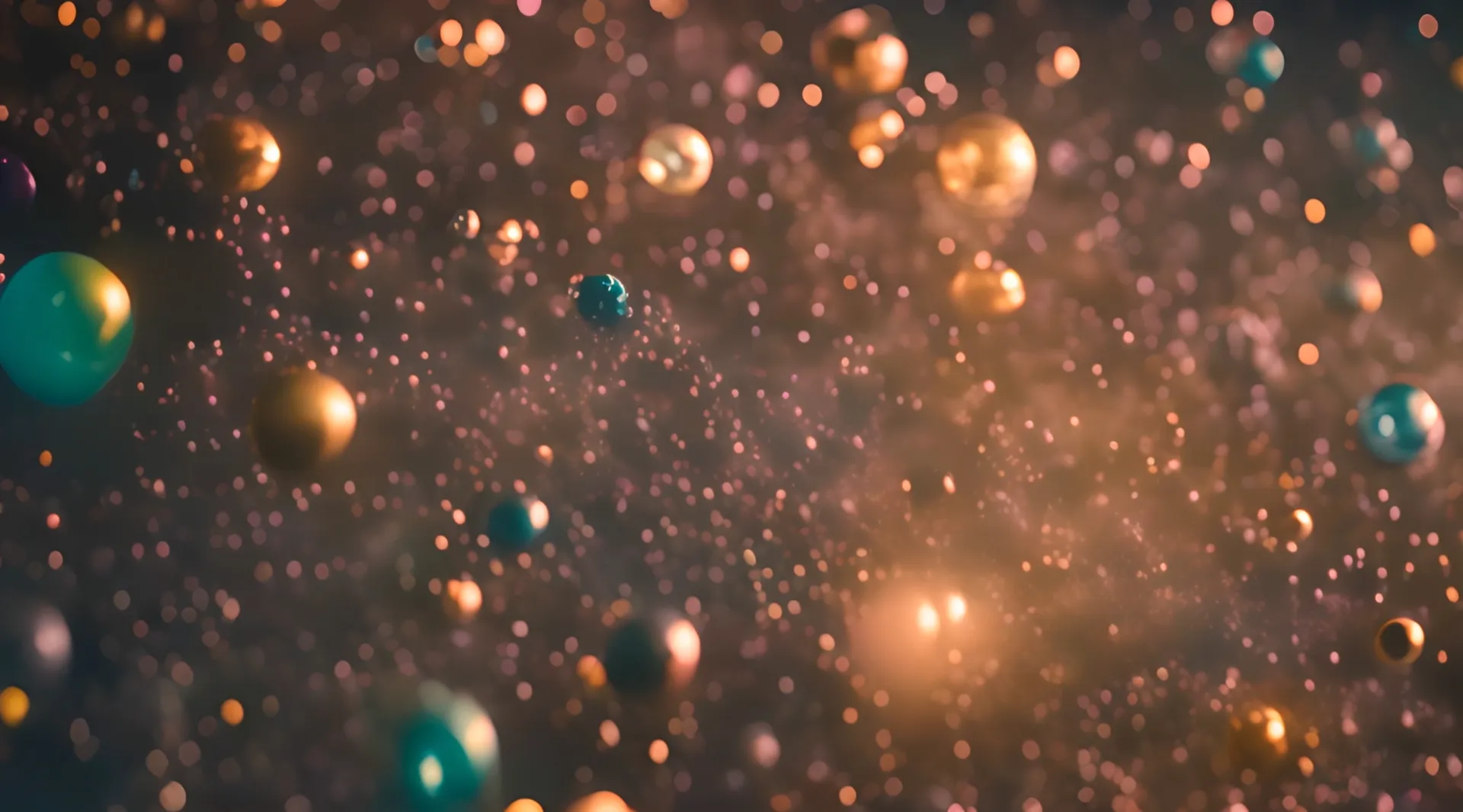 Magical Cosmic Particles Abstract Backdrop